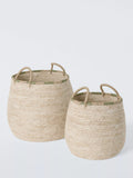 John Lewis maize storage baskets natural avocado set of 2 - British product