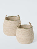 John Lewis maize storage baskets natural avocado set of 2 - British product