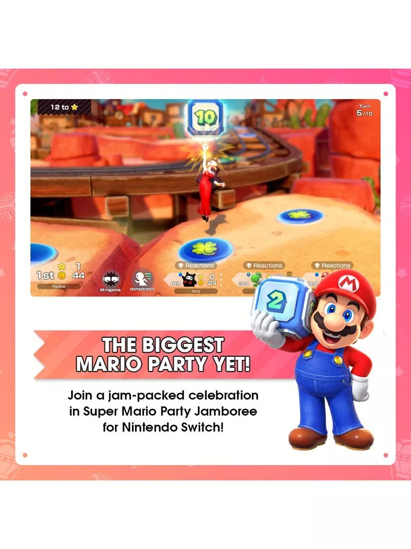 Nintendo Super Mario Party Jamboree Switch game, imported from the UK