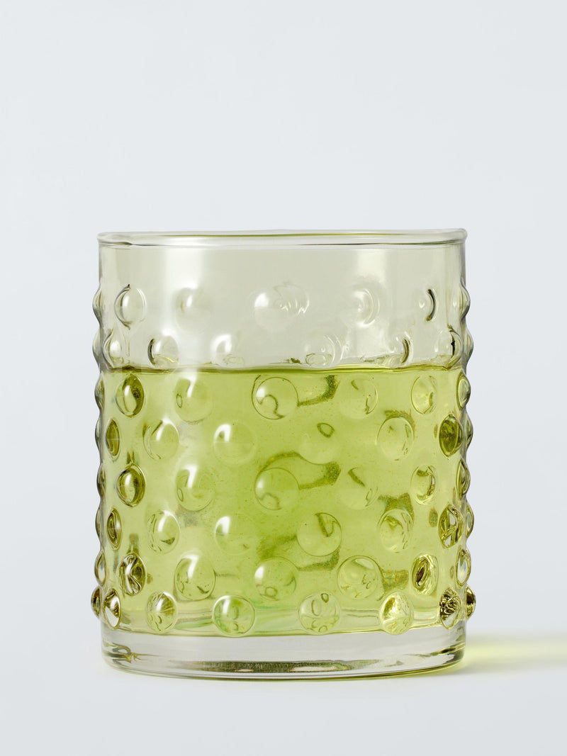 John Lewis bubble glass tumbler green 405ml - British product