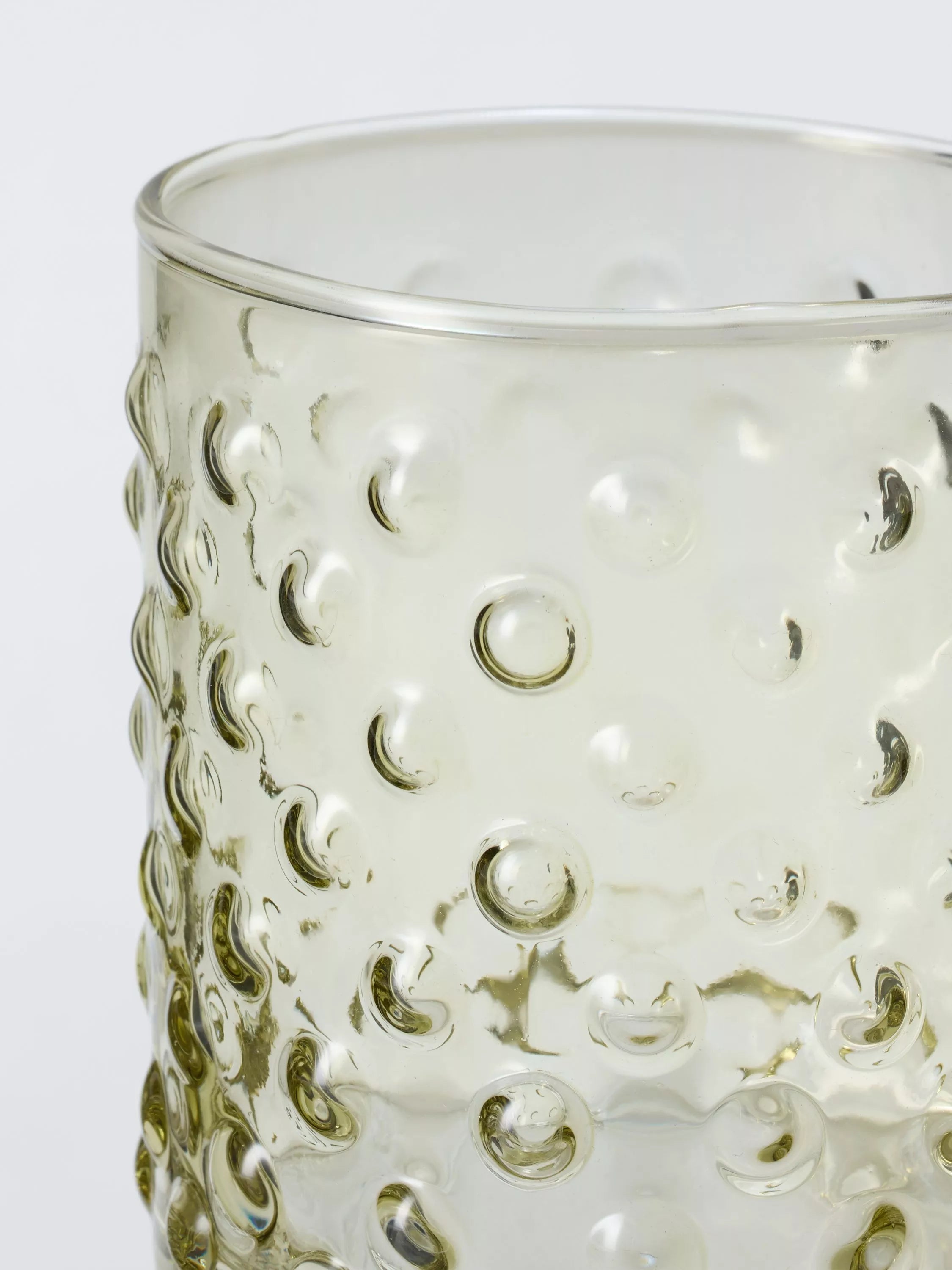John Lewis bubble glass tumbler green 405ml - British product