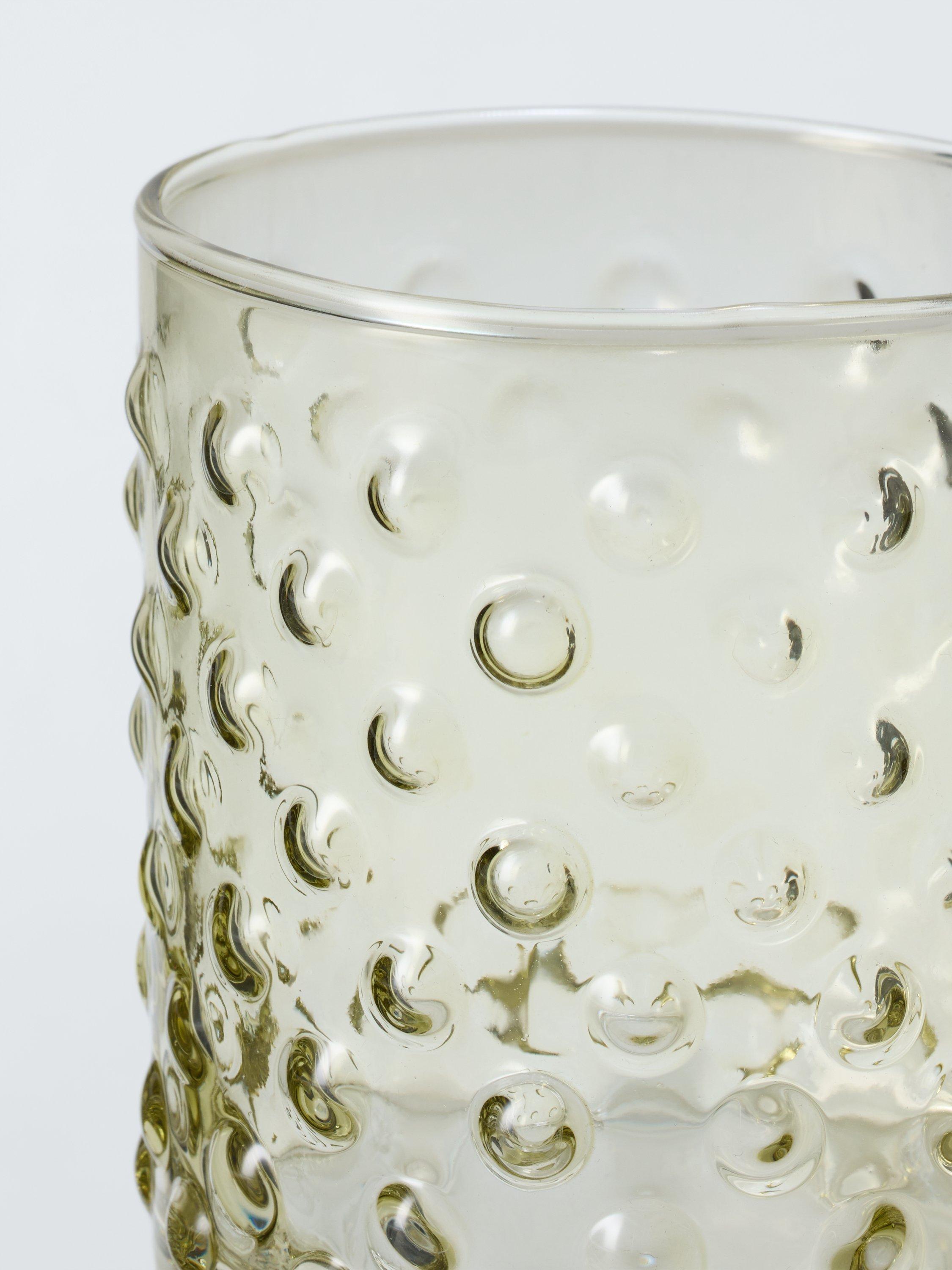 John Lewis bubble glass tumbler green 405ml - British product