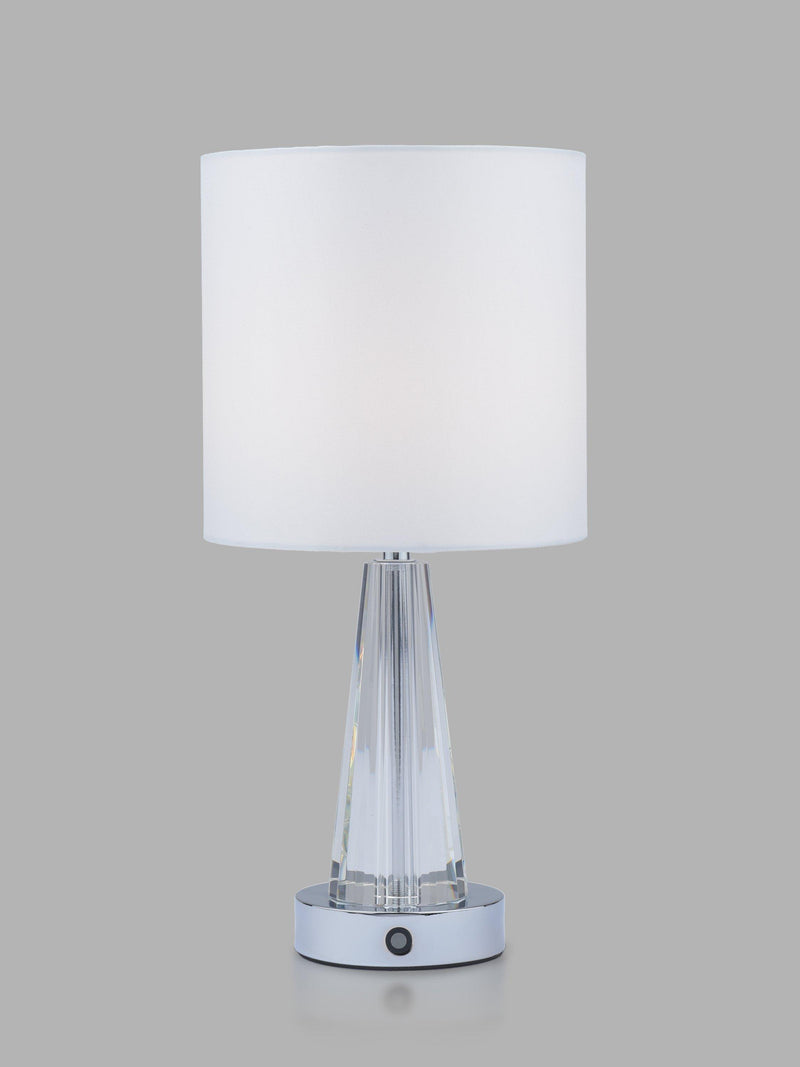 Laura Ashley rechargeable table lamp clear, imported from the UK
