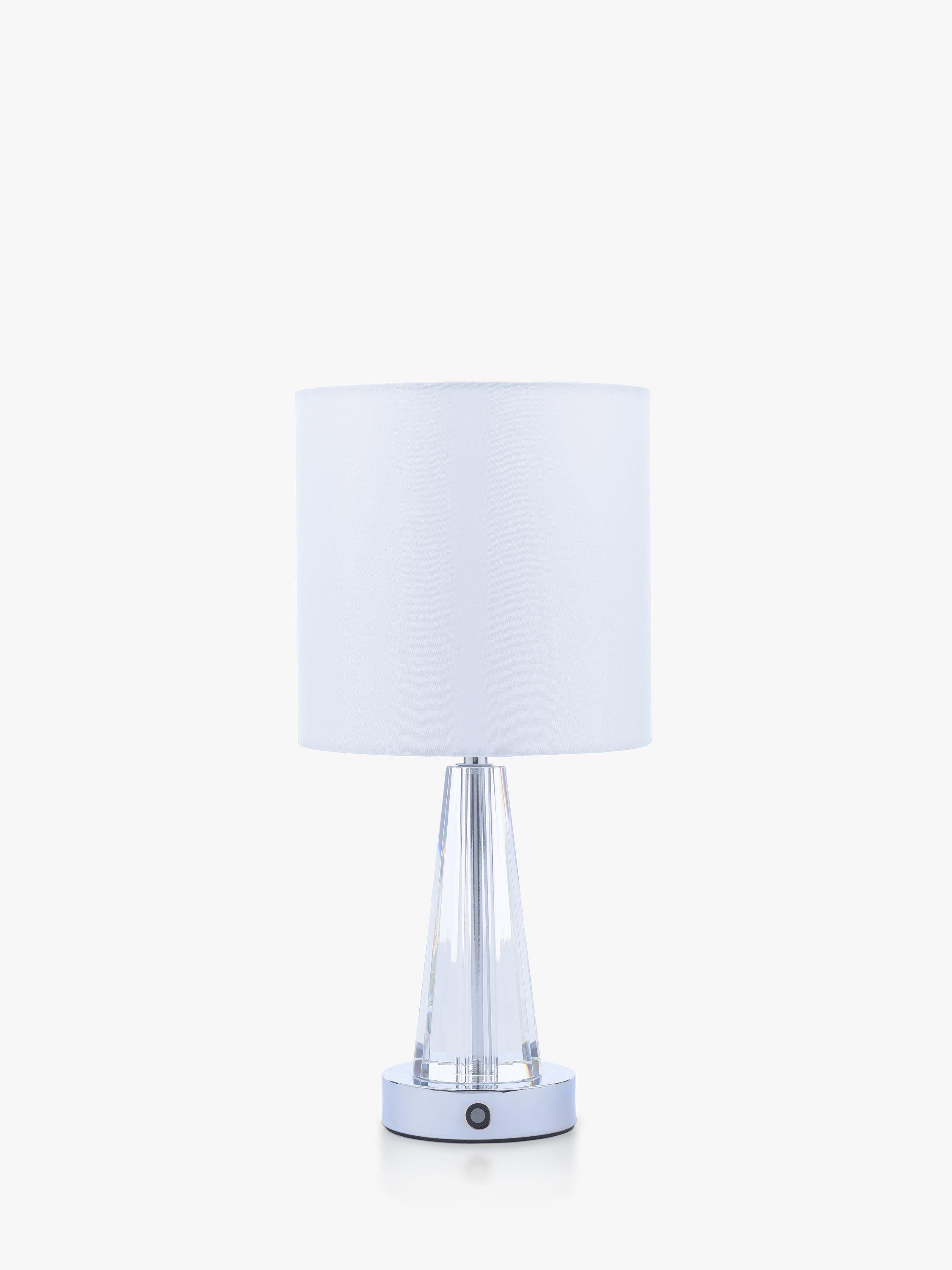 Laura Ashley rechargeable table lamp clear, imported from the UK