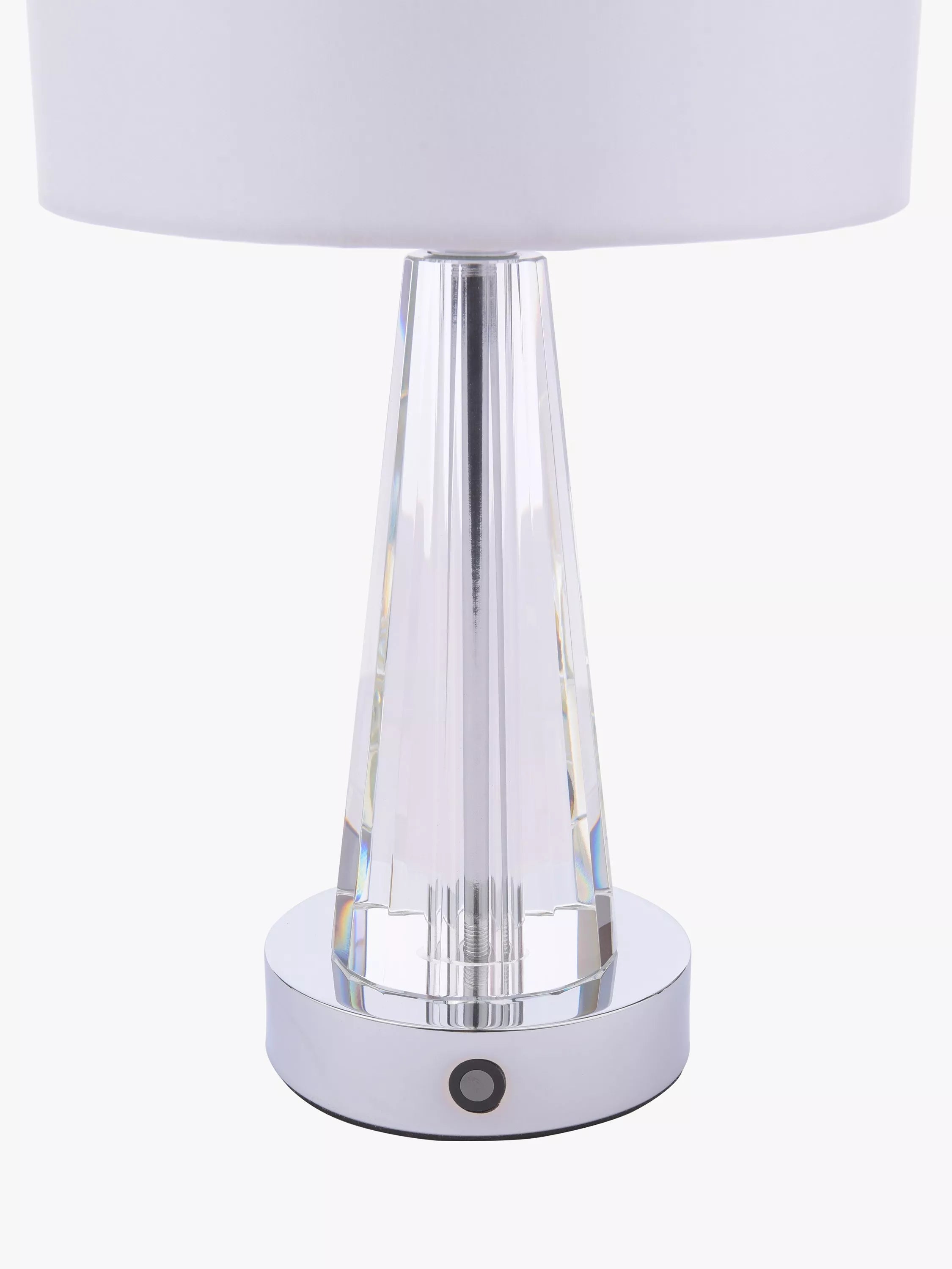 Laura Ashley rechargeable table lamp clear, imported from the UK