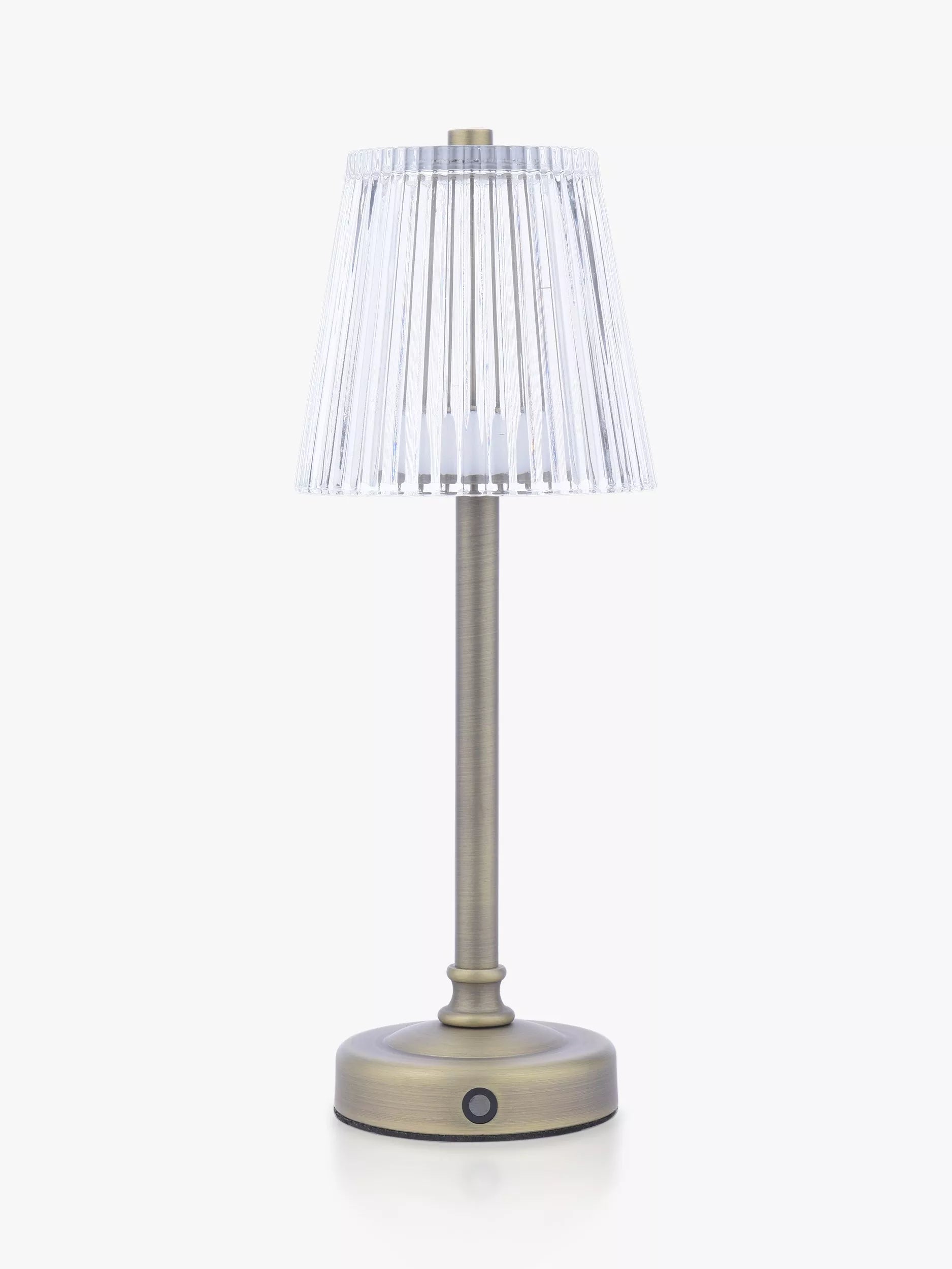 Laura Ashley rechargeable table lamp antique brass 35cm (British brand)