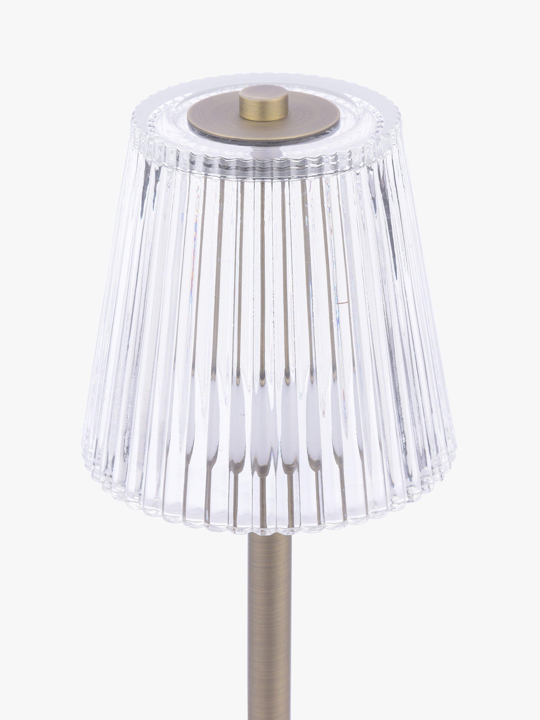 Laura Ashley rechargeable table lamp antique brass 35cm (British brand)