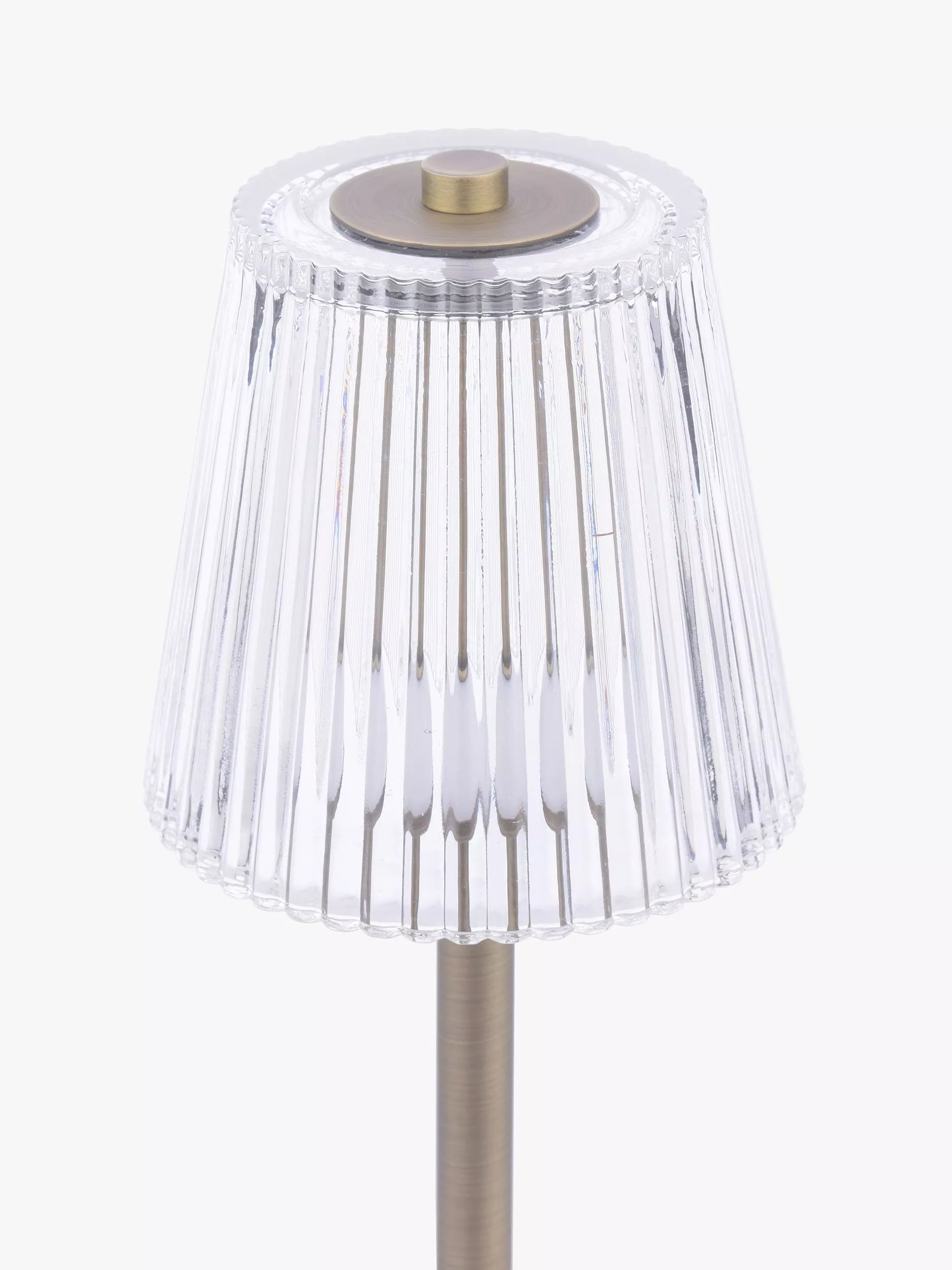 Laura Ashley rechargeable table lamp antique brass 35cm (British brand)