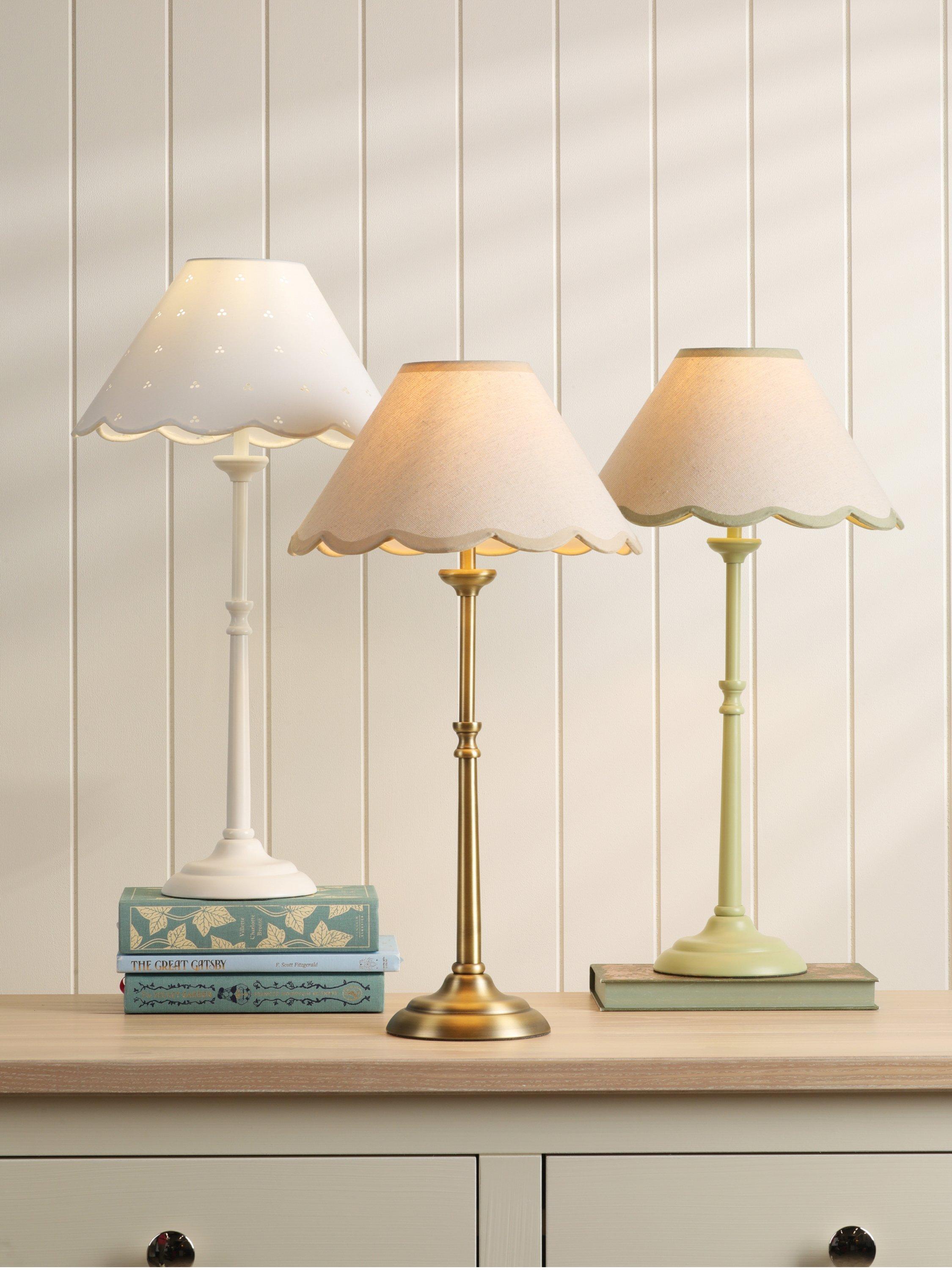 Laura Ashley Cordwell Muschel-Tischlampe (Britische Marke)
