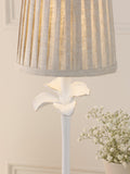 Laura Ashley Eleni table lamp white floral pleated shade (British brand)