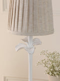 Laura Ashley Eleni table lamp white floral pleated shade (British brand)