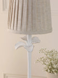 Laura Ashley Eleni table lamp white floral pleated shade (British brand)