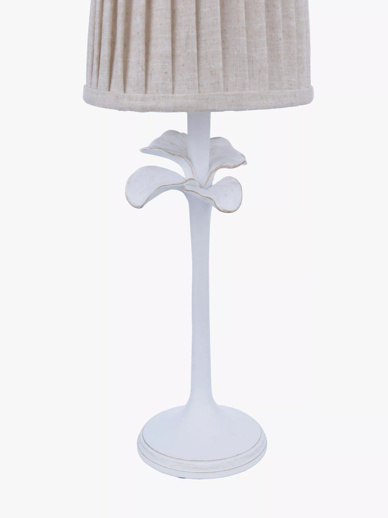 Laura Ashley Eleni table lamp white floral pleated shade (British brand)