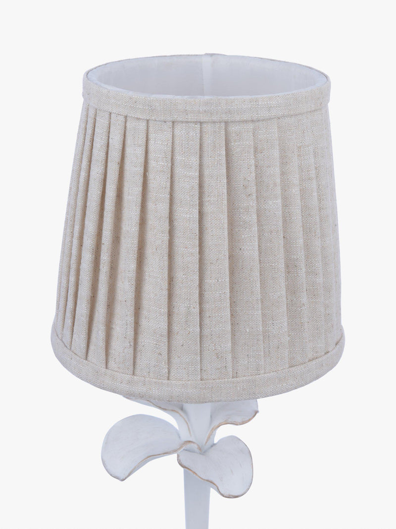 Laura Ashley Eleni table lamp white floral pleated shade (British brand)