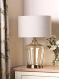 Laura Ashley Ockley Touch table lamp antique brass 54.5cm, UK version