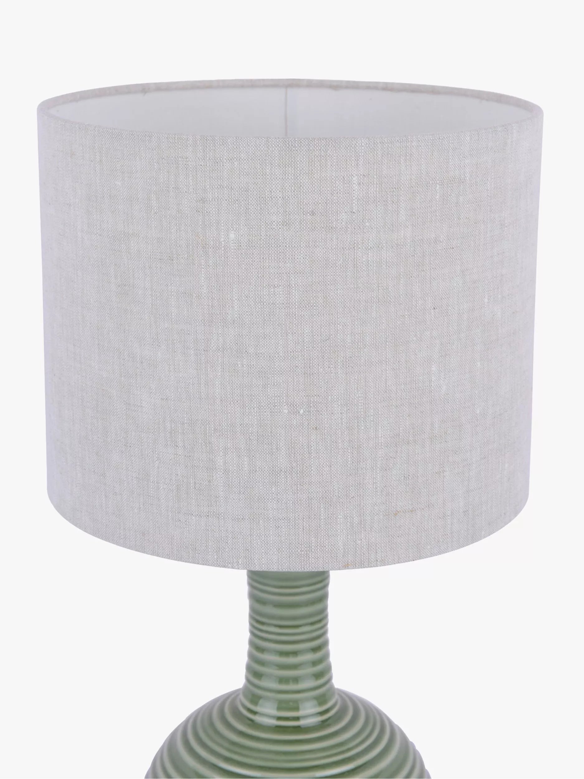 Laura Ashley Padley green glazed ceramic table lamp, imported from the UK