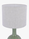 Laura Ashley Padley green glazed ceramic table lamp, imported from the UK