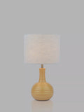 Laura Ashley Padley glazed ceramic table lamp ochre, UK version