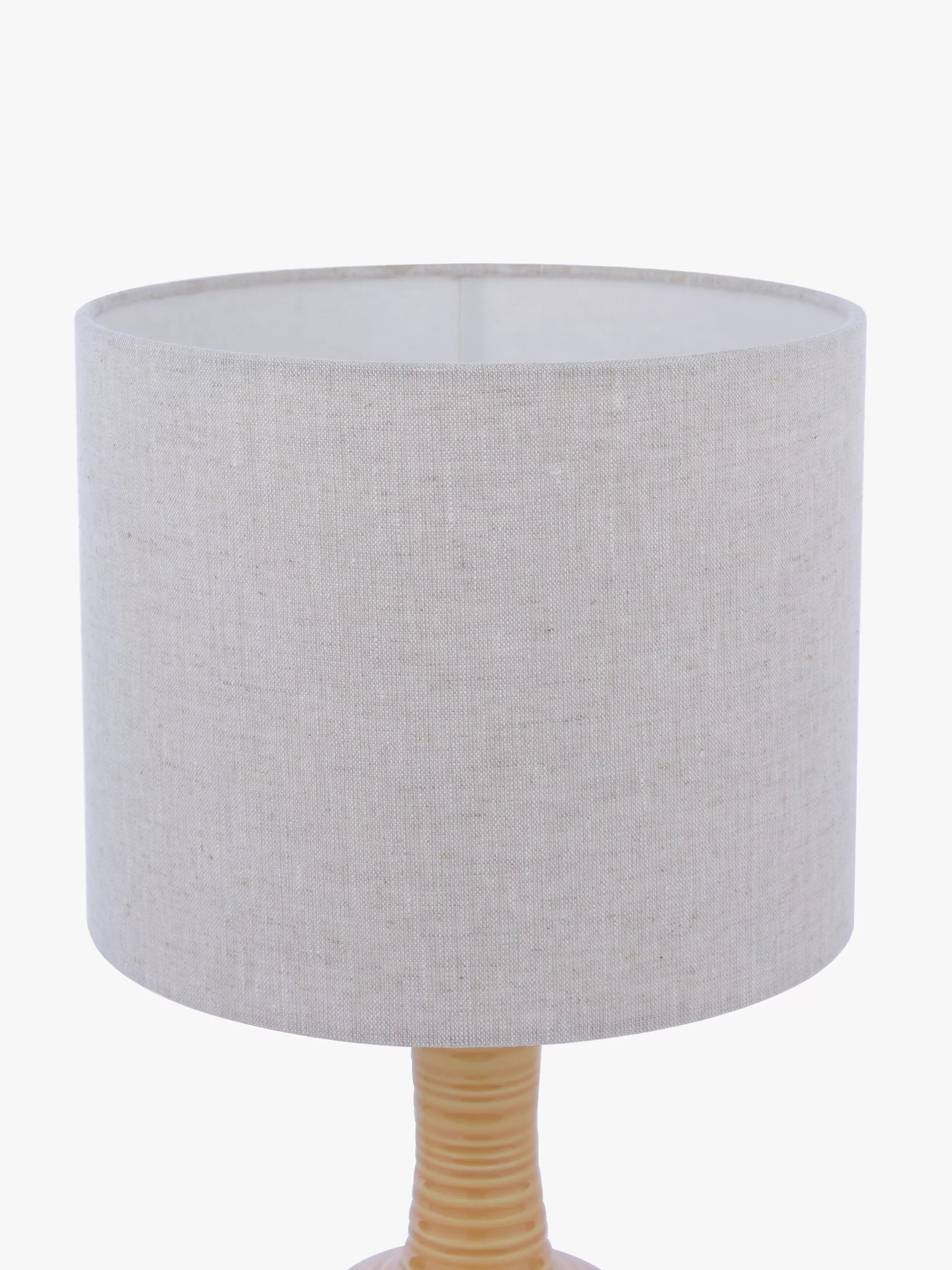 Laura Ashley Padley glazed ceramic table lamp ochre, UK version