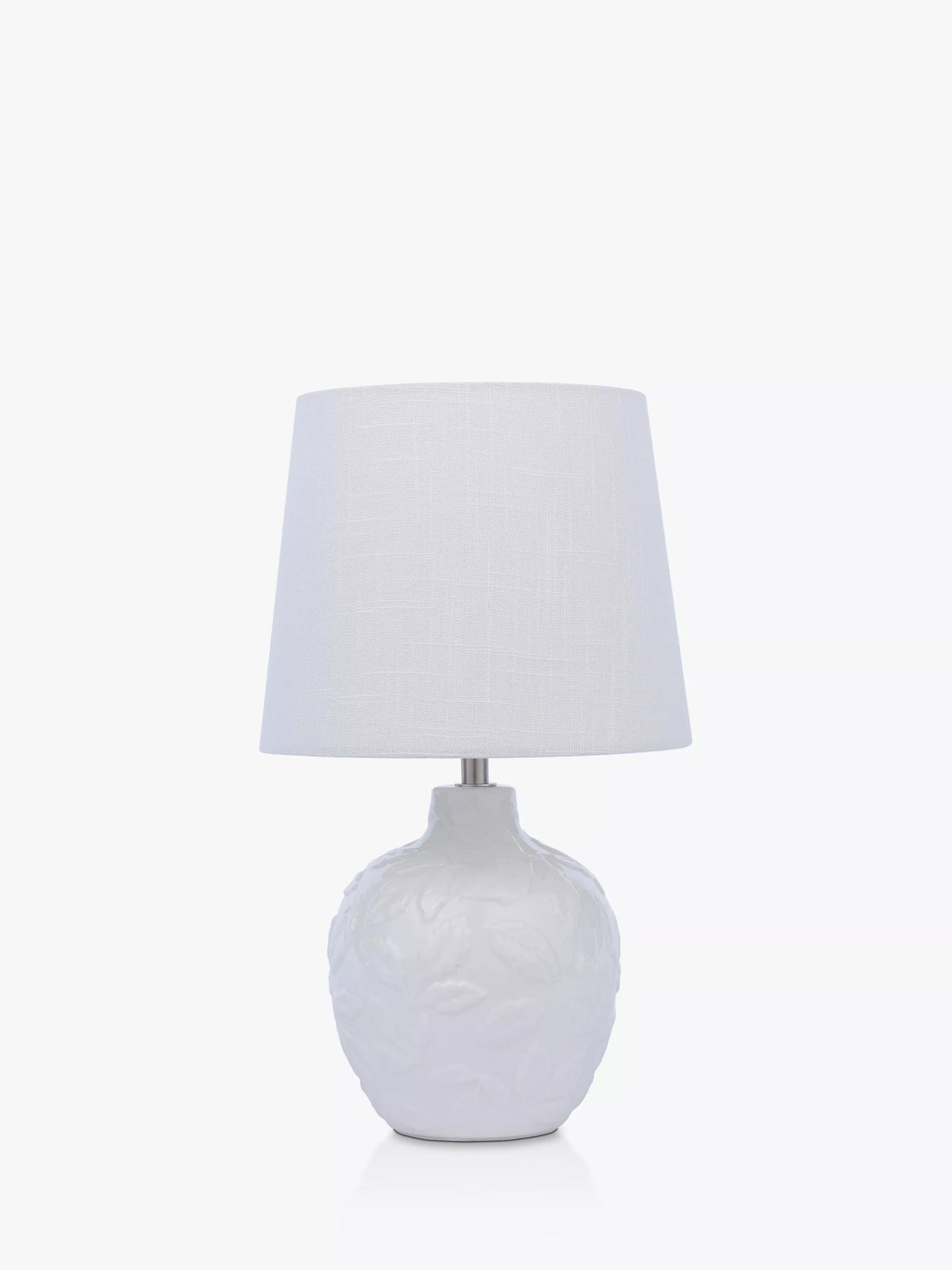 Laura Ashley Redhall ceramic table lamp white, imported from the UK