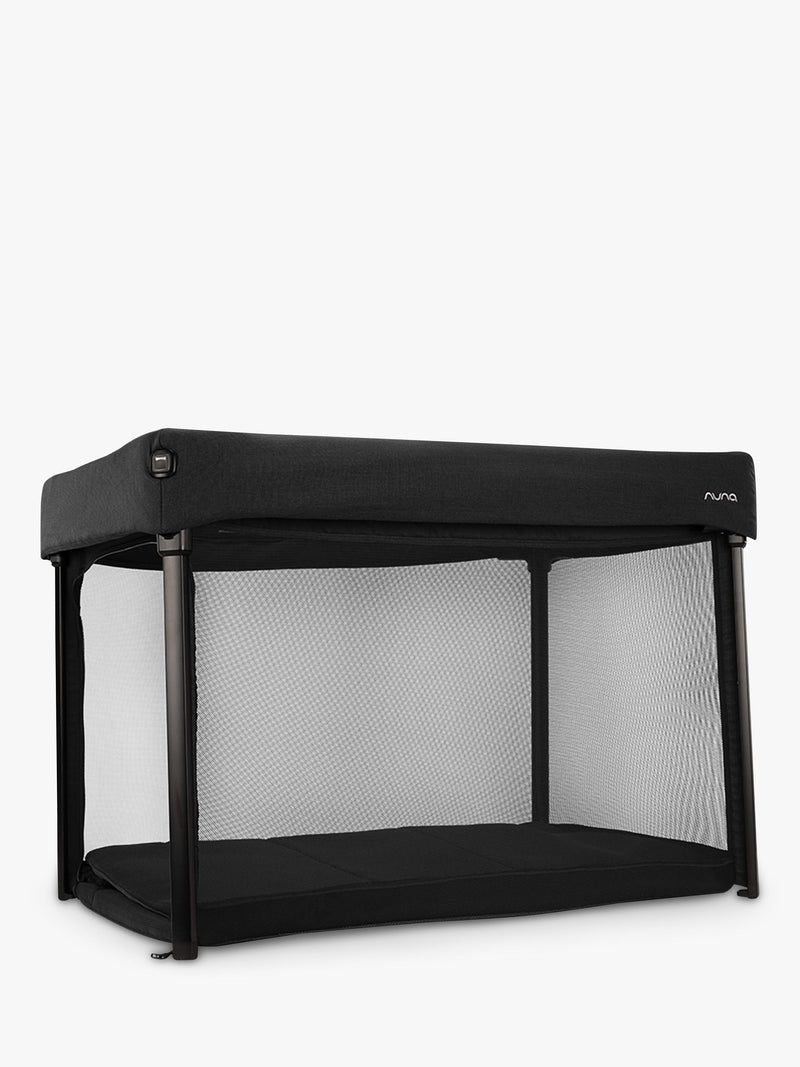 Nuna travel cot in Caviar, imported from the UK