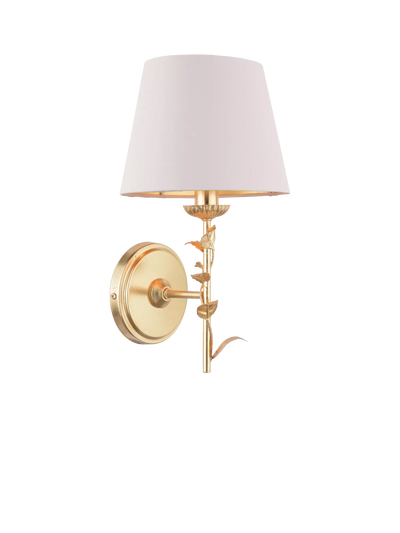 John Lewis Laura Ashley Halton Wall Light, Gold- Buy online at McGrocer