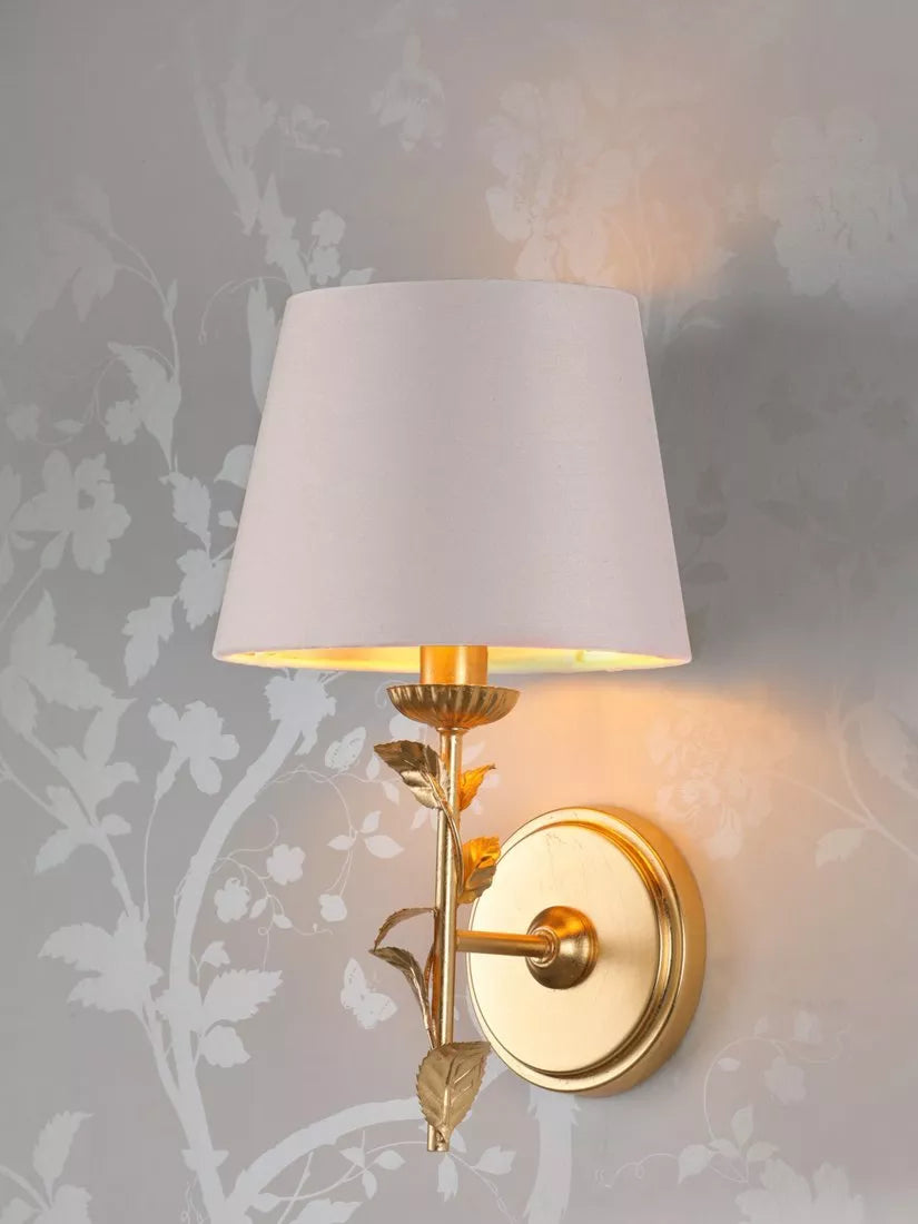 Laura Ashley Halton wall light gold, UK version