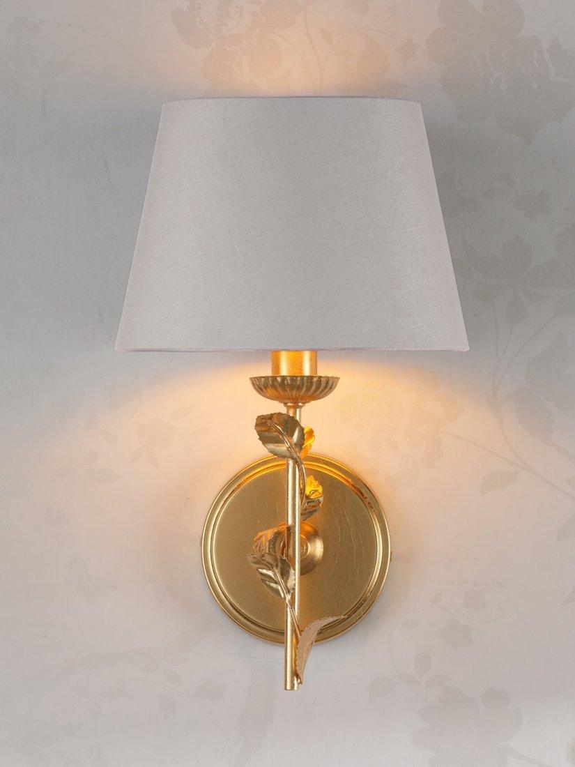 Laura Ashley Halton wall light gold, UK version