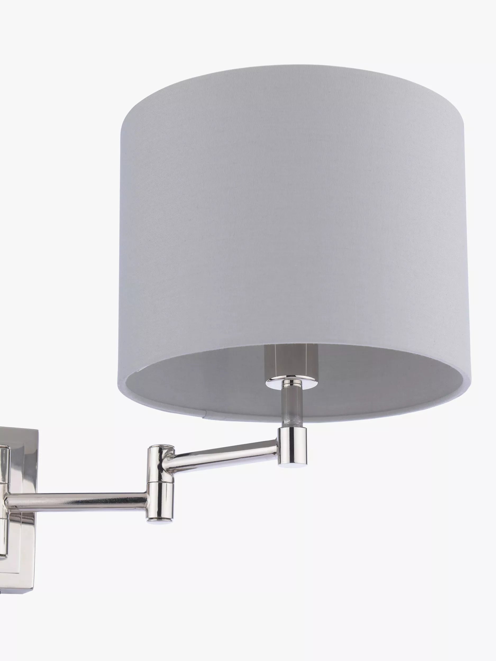 Laura Ashley swing arm wall light polished nickel, imported from the UK