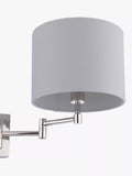 Laura Ashley swing arm wall light polished nickel, imported from the UK
