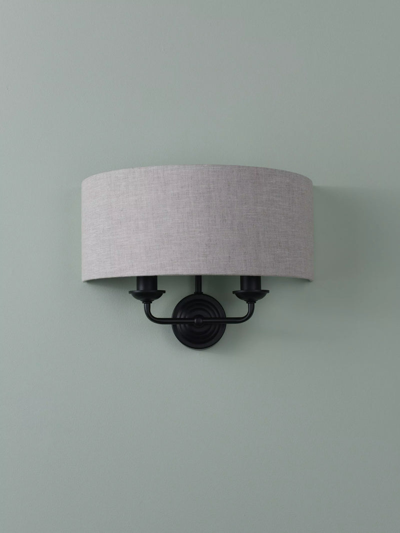 Laura Ashley Sorrento double wall light black - British product