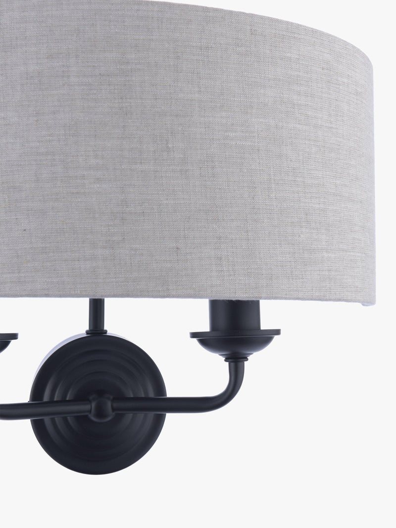 Laura Ashley Sorrento double wall light black - British product