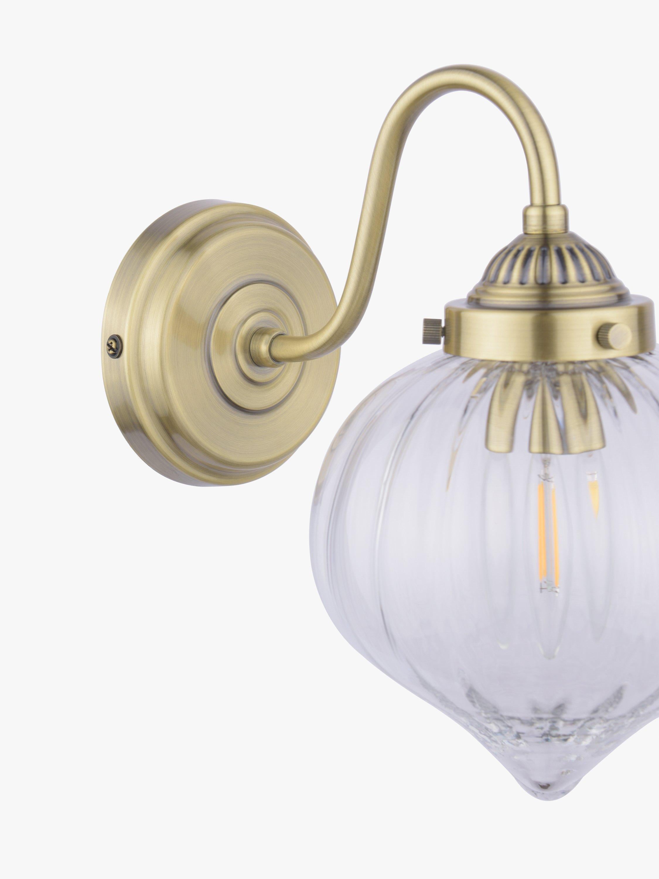 Laura Ashley Whitham wall light antique brass (British brand)