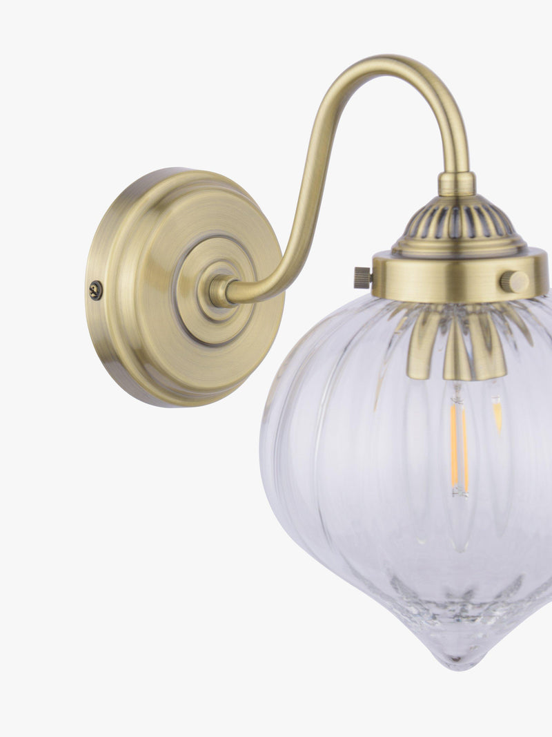 Laura Ashley Whitham wall light antique brass (British brand)