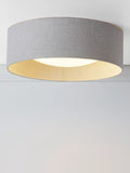 Laura Ashley Bacall Oatmeal flush ceiling light, UK version