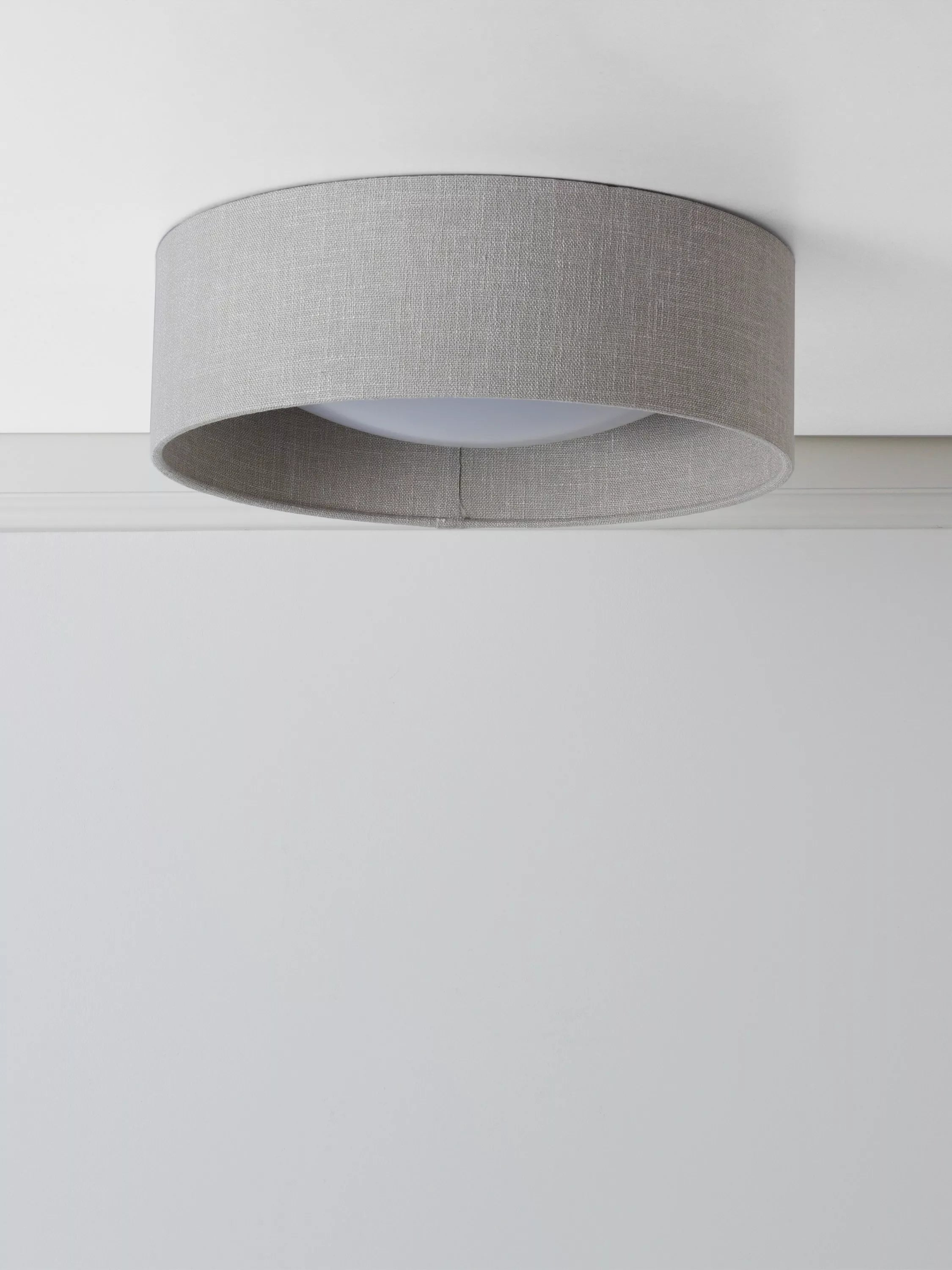 Laura Ashley Bacall Oatmeal flush ceiling light, UK version