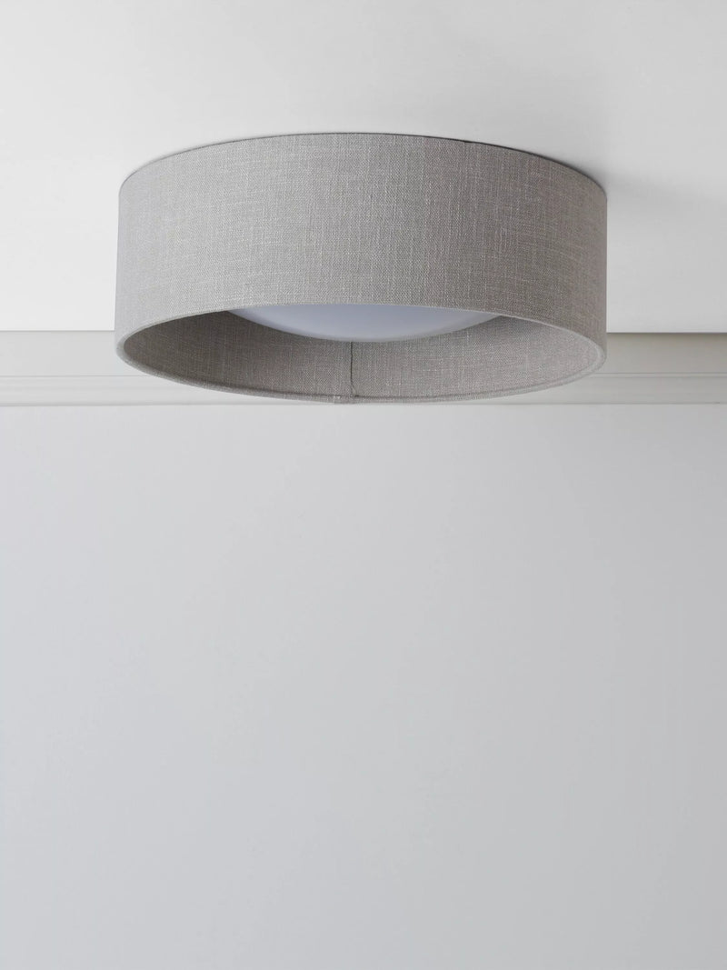 Laura Ashley Bacall Oatmeal flush ceiling light, UK version