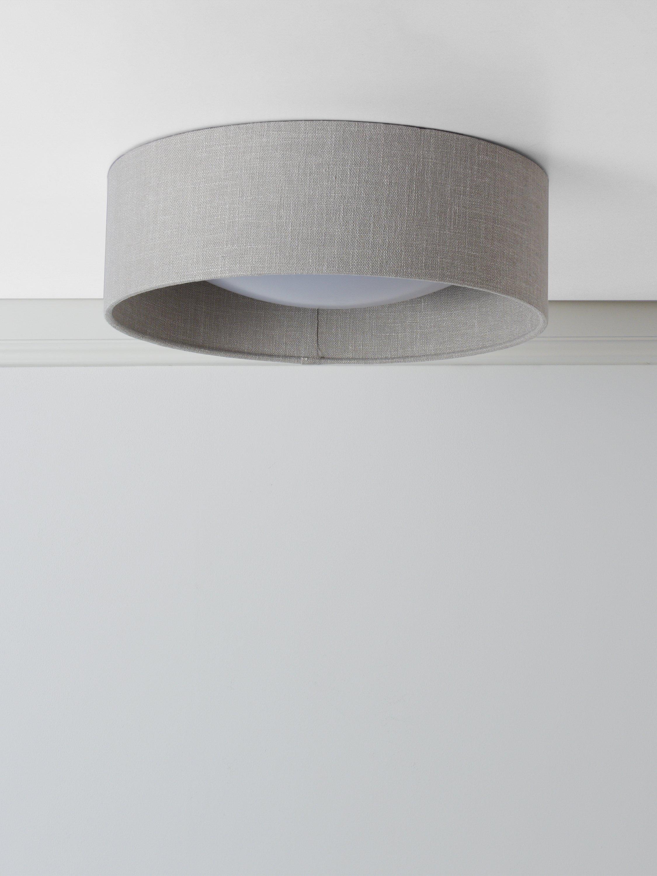 Laura Ashley Bacall Oatmeal flush ceiling light, UK version