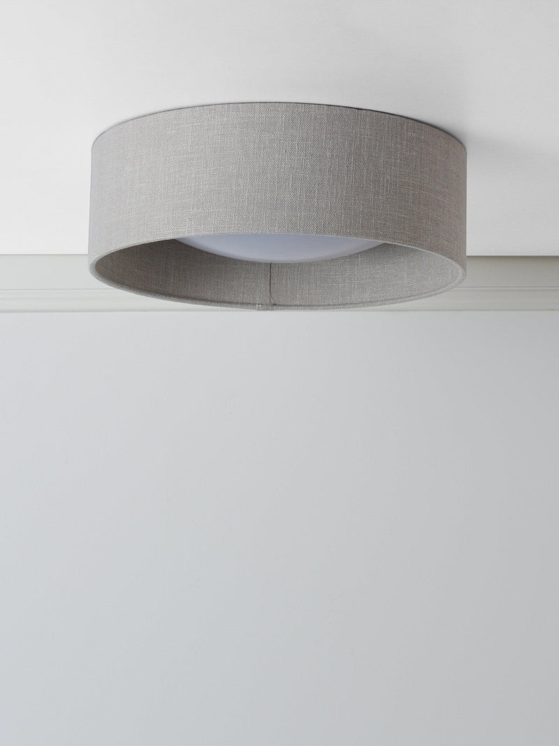 Laura Ashley Bacall Oatmeal flush ceiling light, UK version