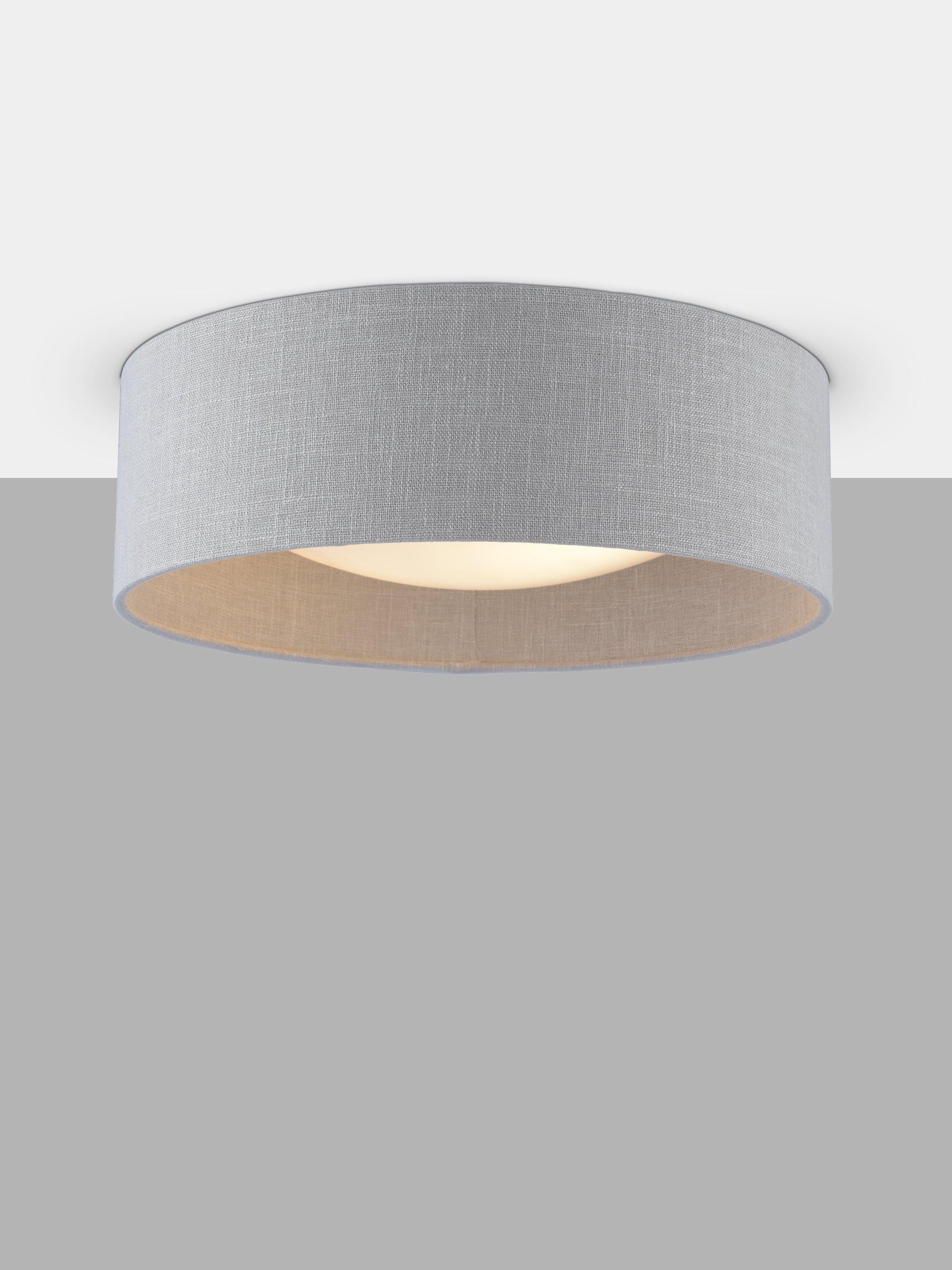 Laura Ashley Bacall Oatmeal flush ceiling light, UK version