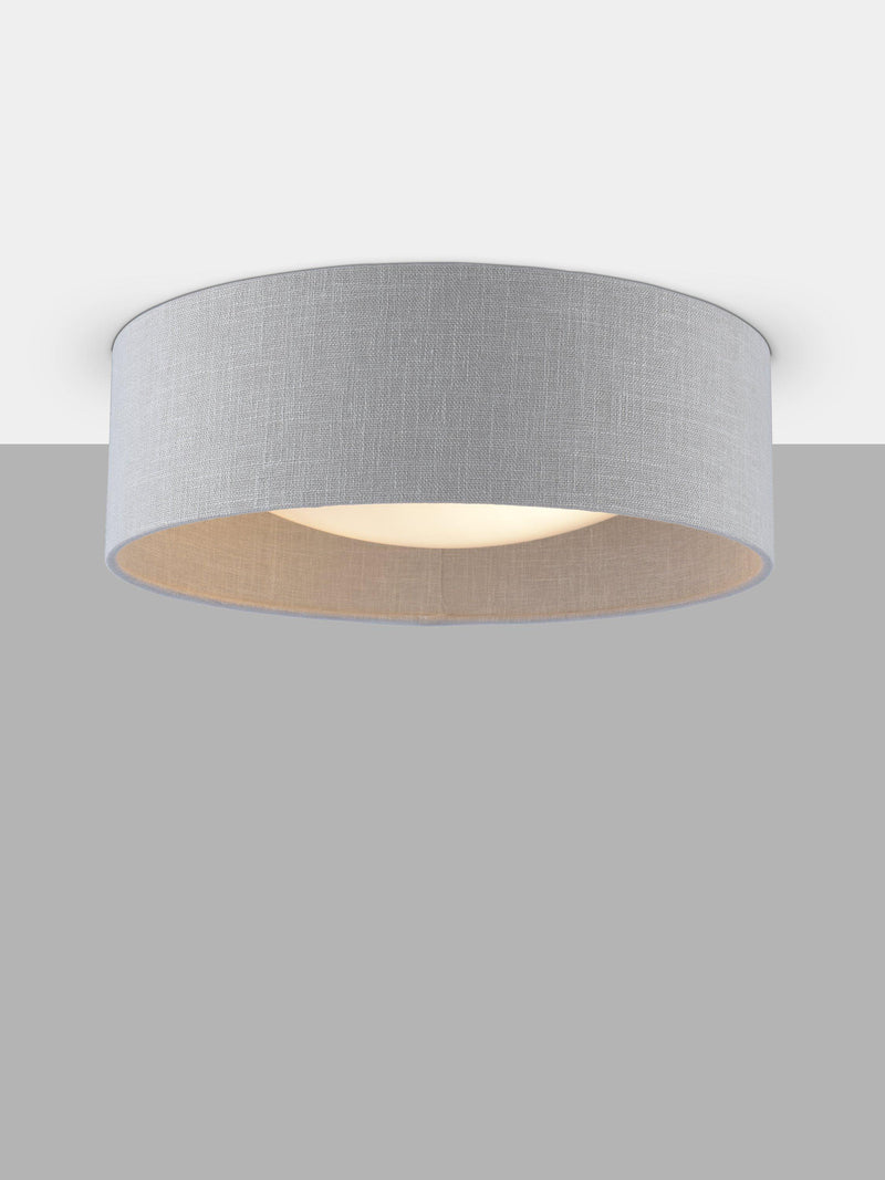 Laura Ashley Bacall Oatmeal flush ceiling light, UK version