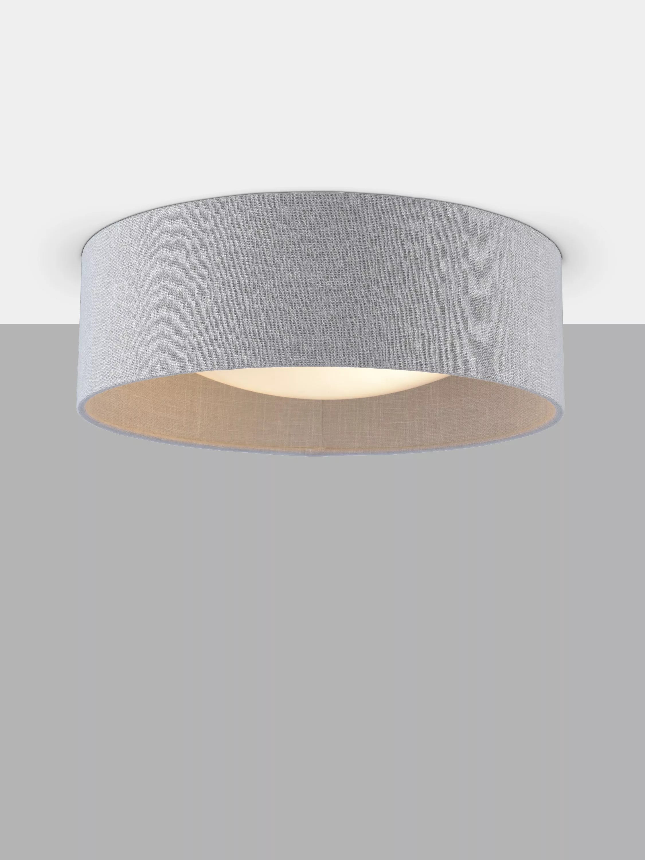 Laura Ashley Bacall Oatmeal flush ceiling light, UK version
