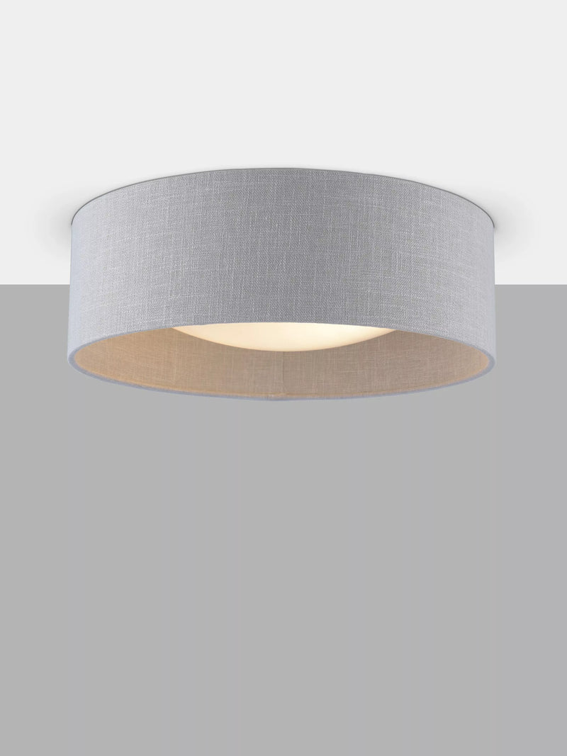 Laura Ashley Bacall Oatmeal flush ceiling light, UK version