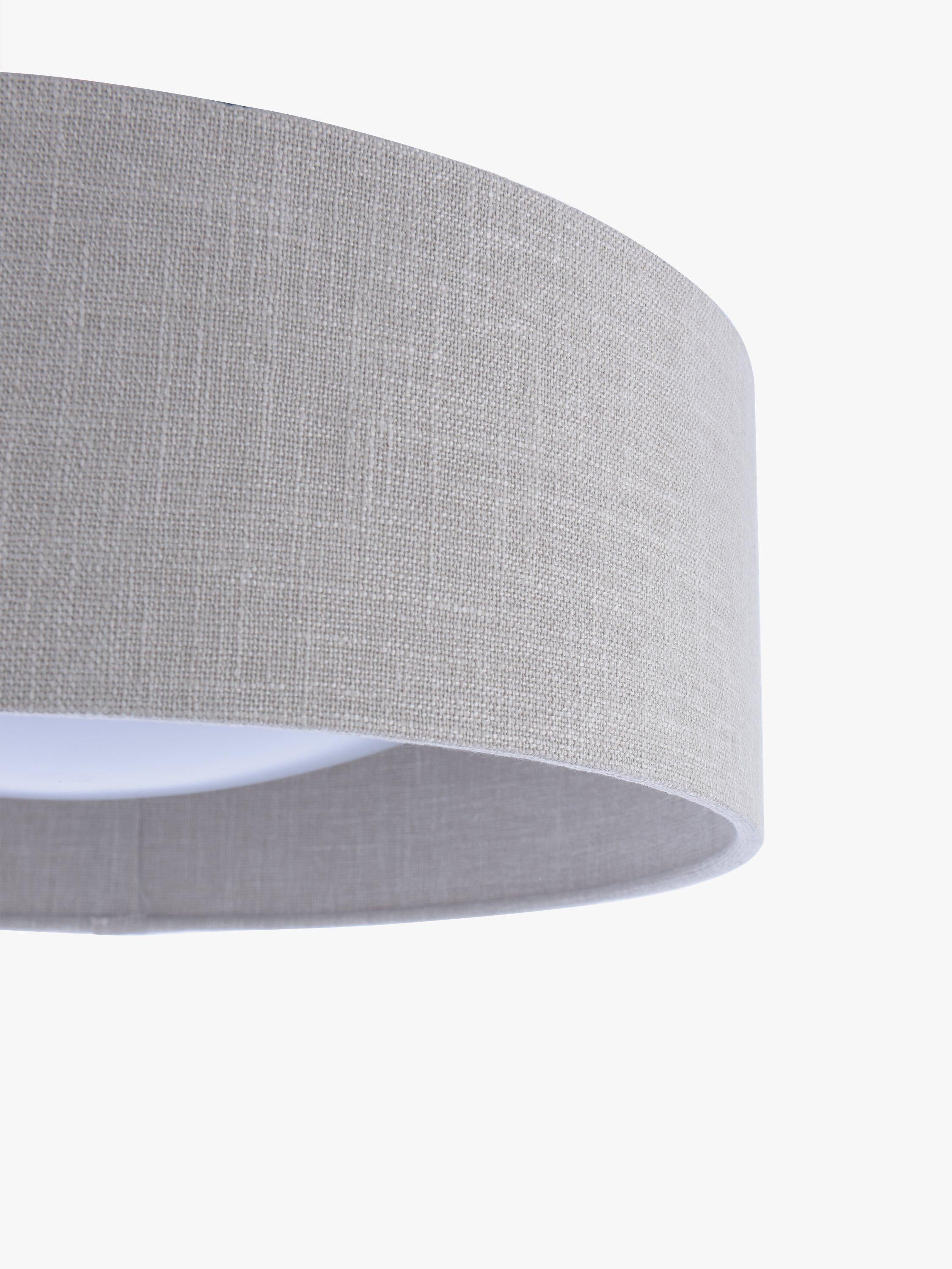 Laura Ashley Bacall Oatmeal flush ceiling light, UK version