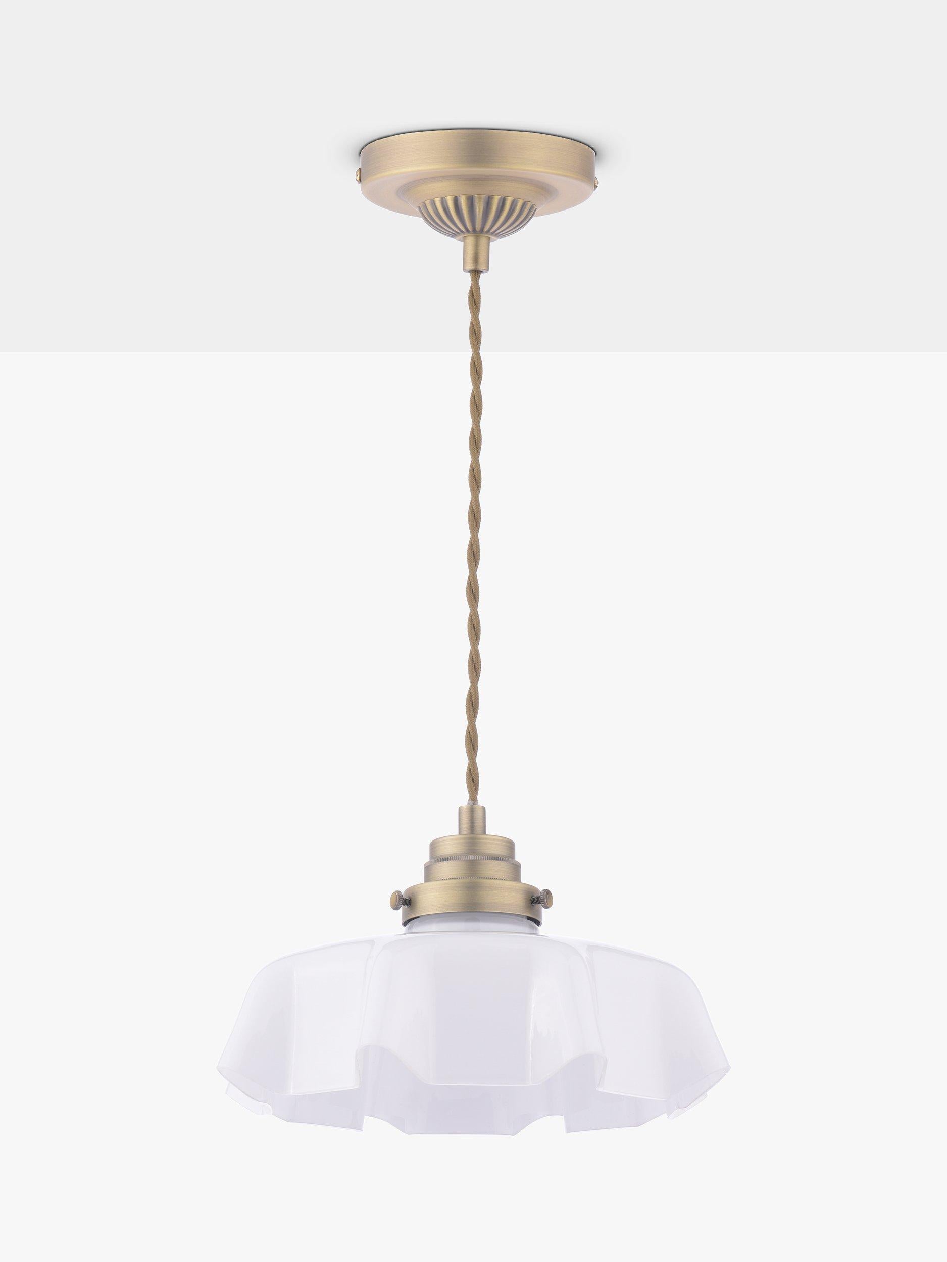 Laura Ashley Banham pendant ceiling light antique brass - British product