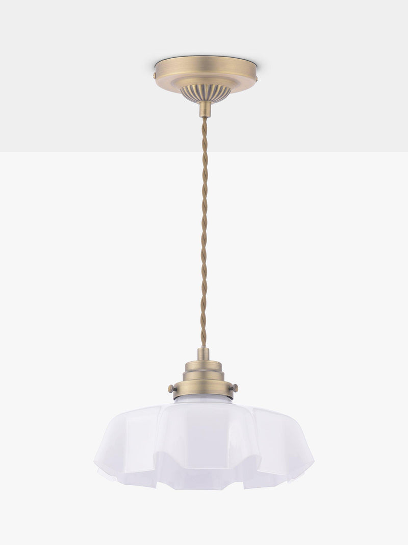 Laura Ashley Banham pendant ceiling light antique brass - British product