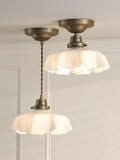 Laura Ashley Banham pendant ceiling light antique brass - British product