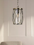 Laura Ashley Beckworth pendant ceiling light antique brass - British product