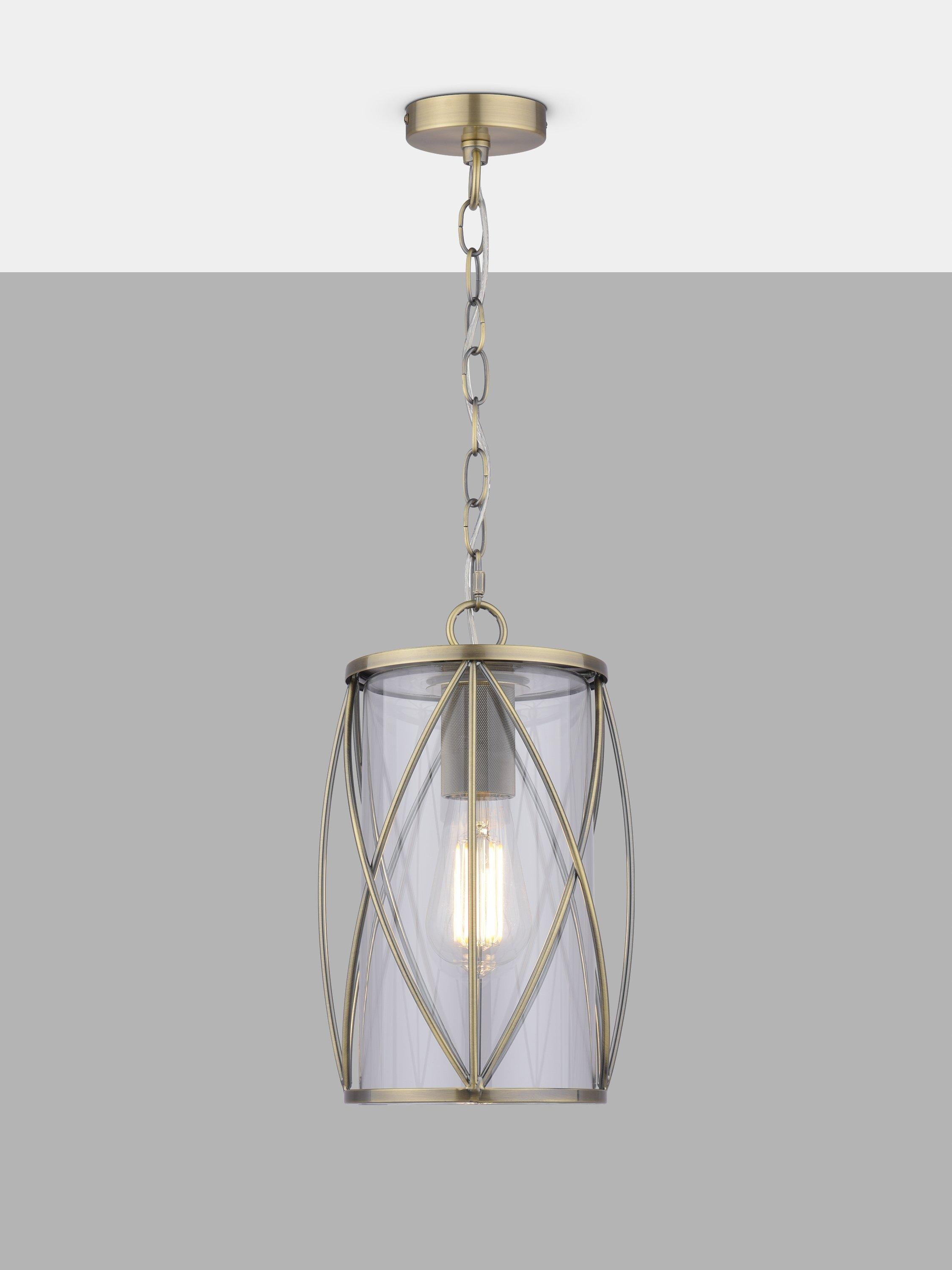 Laura Ashley Beckworth pendant ceiling light antique brass - British product