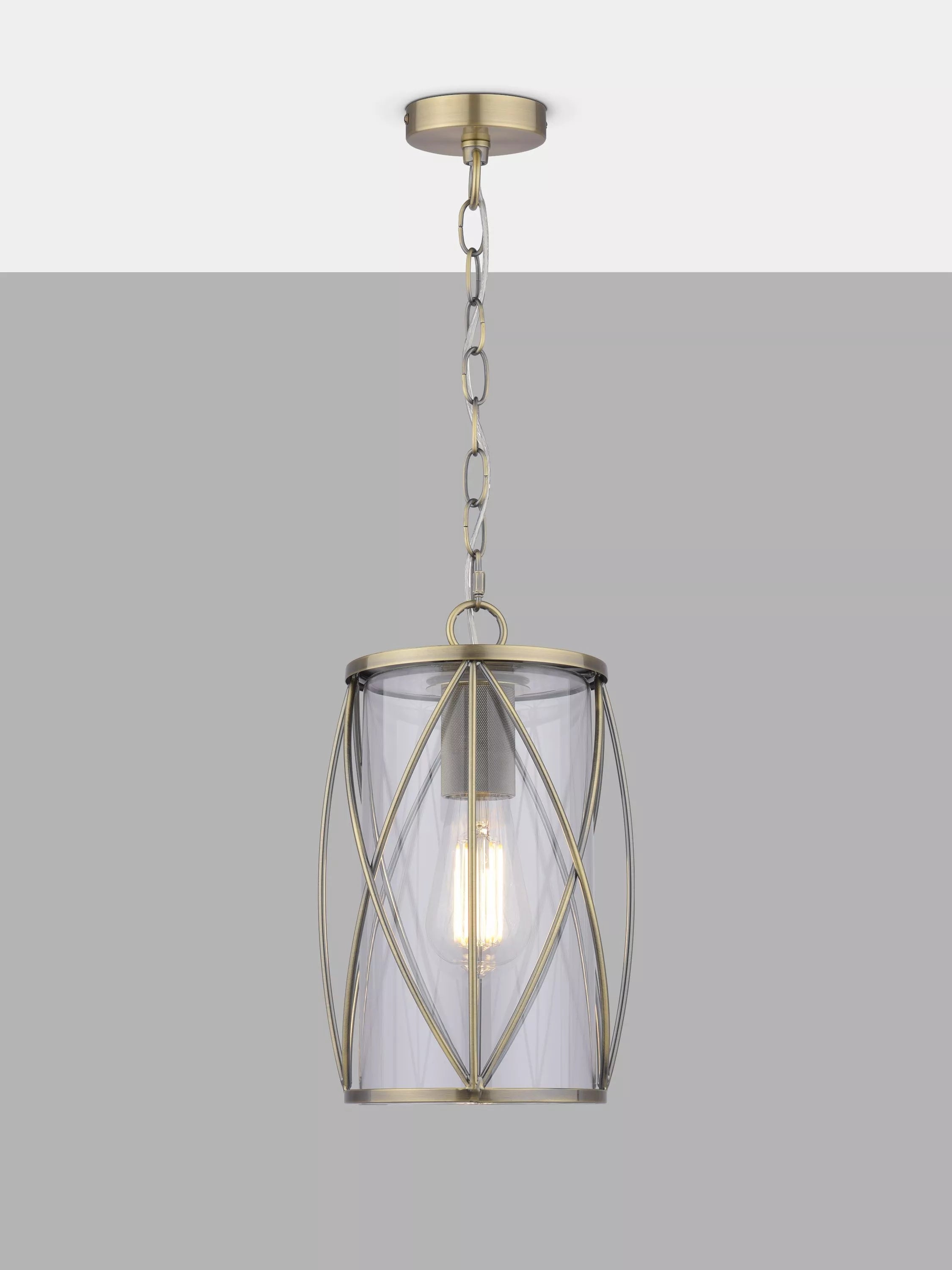 Laura Ashley Beckworth pendant ceiling light antique brass - British product